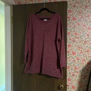 Old Navy XXL pink brown long sleeve sweater
